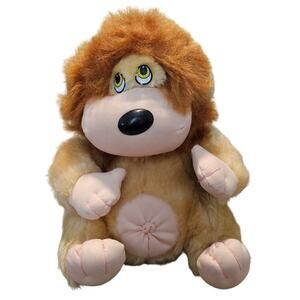 Vintage Cuddle Wit Lion Stuffed Animal Plush Soft Toy 10" Tan Brown Collectible